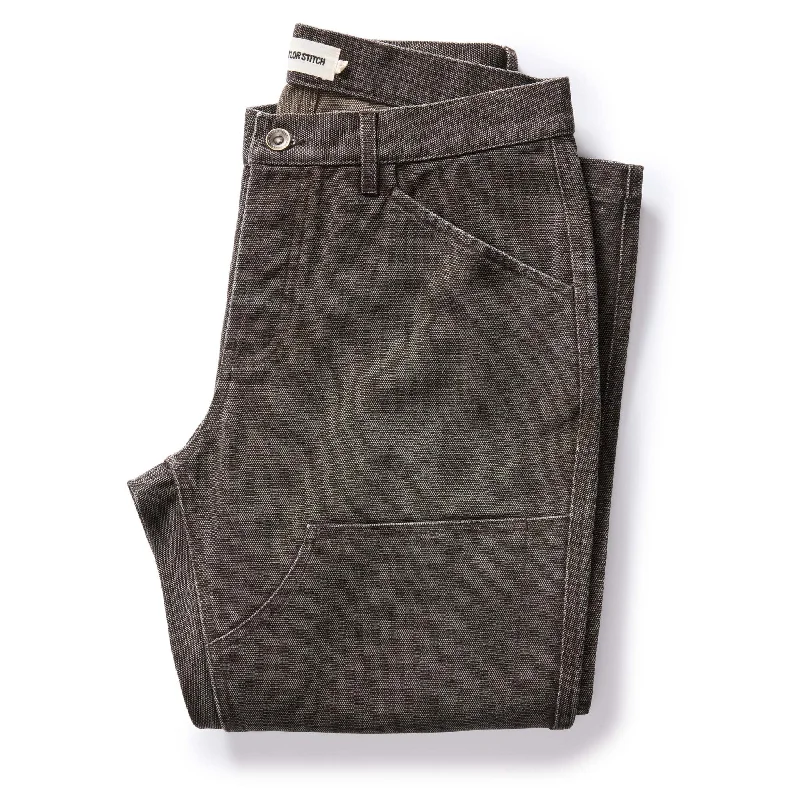 Men's tactile textured pants-The Chore Pant in Soil Chipped Canvas