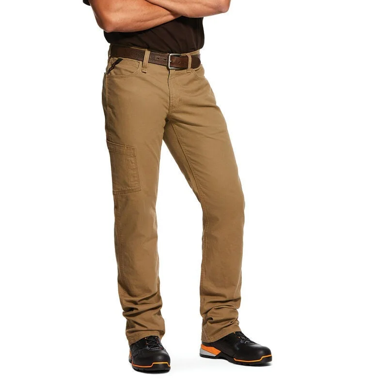 Men's stealth camouflage pants-Ariat Men's Rebar M4 DuraStretch Work Pant in Field Khaki