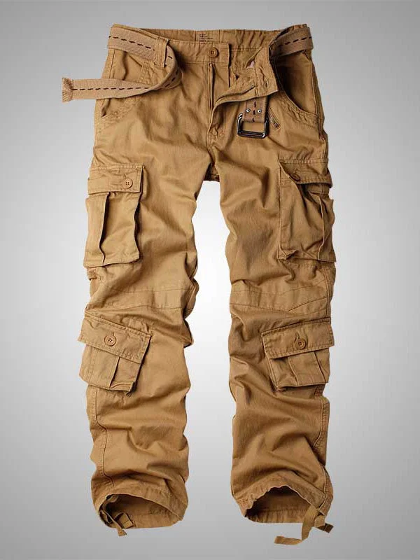 Men's top-tier premium pants-Military Baggy Trousers 8 Pockets Cargo Pants