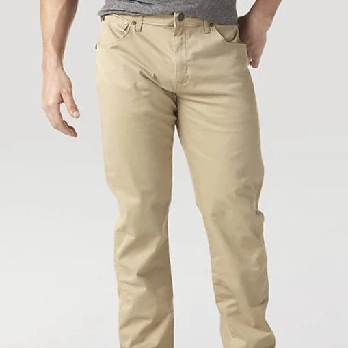 Men's comfy drawstring pants-Wrangler Retro Men's Slim Fit Straight Twill Pant- Fawn