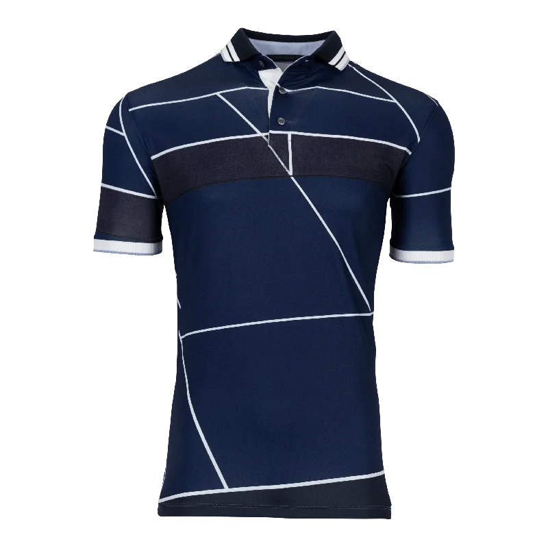 Men’s short-sleeve eave tees-Court Lines Polo