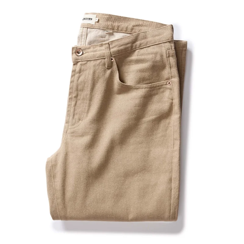 Men's tailored high-waisted pants-The Democratic All Day Pant in Light Khaki Broken Twill