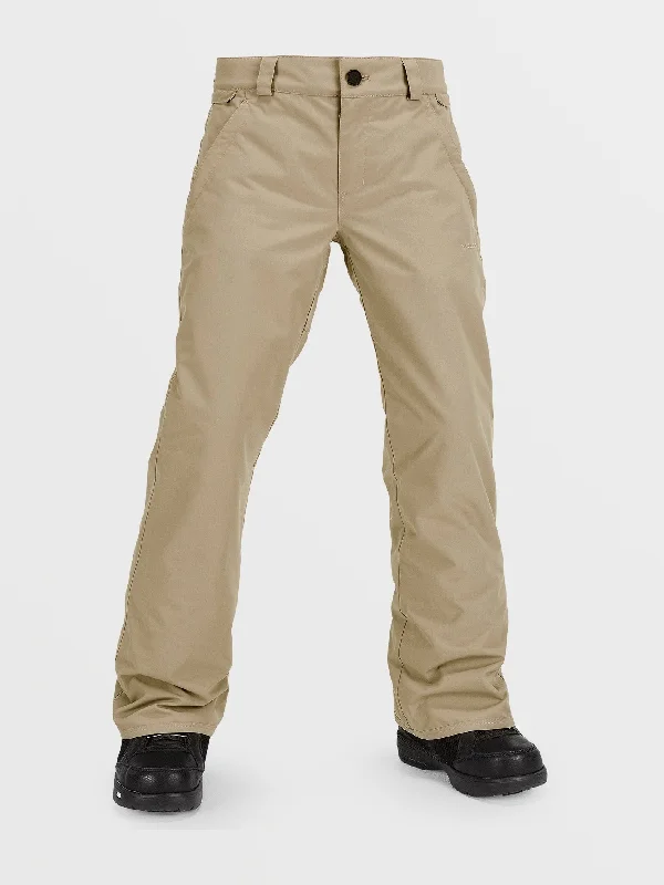 Men's light chambray pants-Kids Freakin Chino Youth Insulated Pants - Dark Khaki