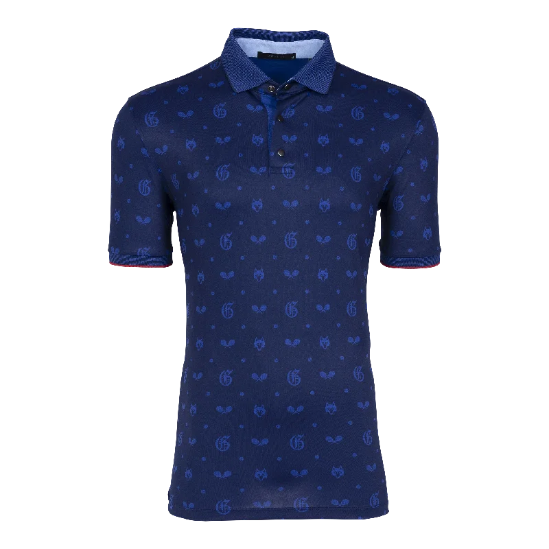 Men’s short-sleeve chambray shirts-G.O.A.T. Tennis Polo