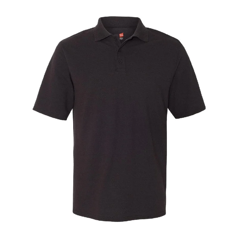 Men’s short-sleeve anti-slip shirts-Hanes X-Temp Piqu Polo with Fresh IQ