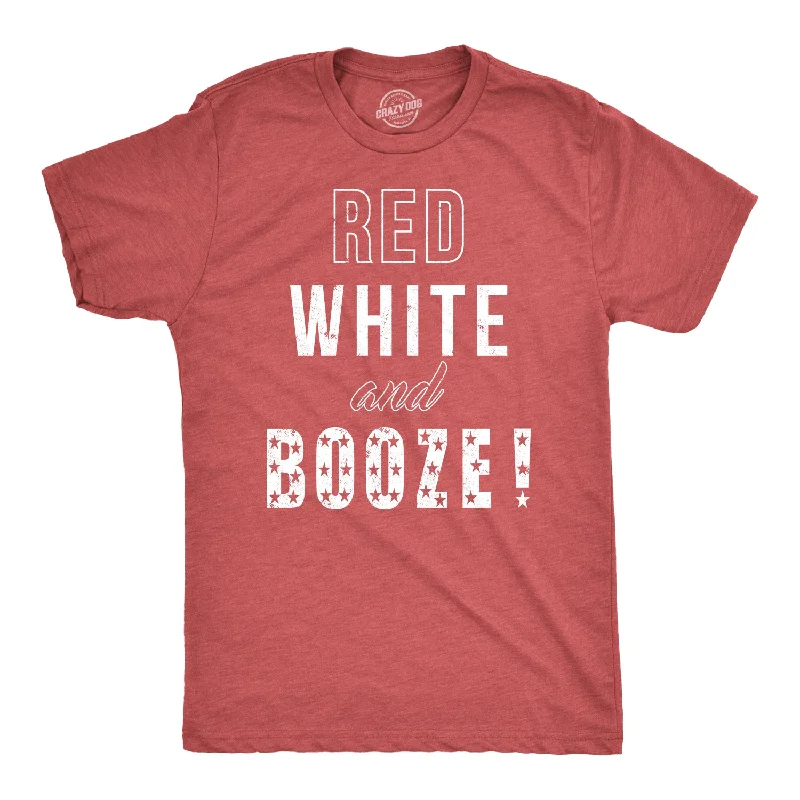 Men’s short-sleeve lilt polos-Red White and Booze Men's Tshirt