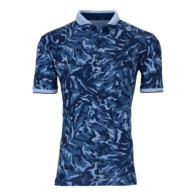 Men’s short-sleeve jolt tees-Midas Wolf Camo Polo