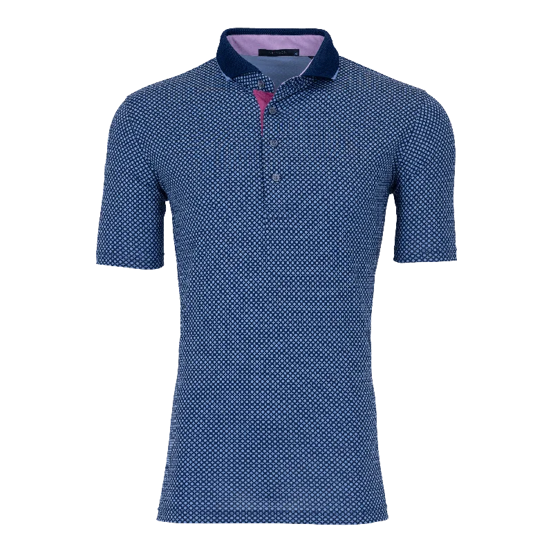 Men’s short-sleeve neutral tone tops-Midnight Sun Polo