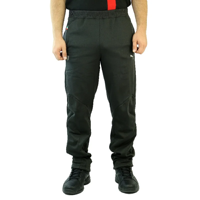 Men's striking red pants-Puma Ferrari Track Pants - Black - Mens