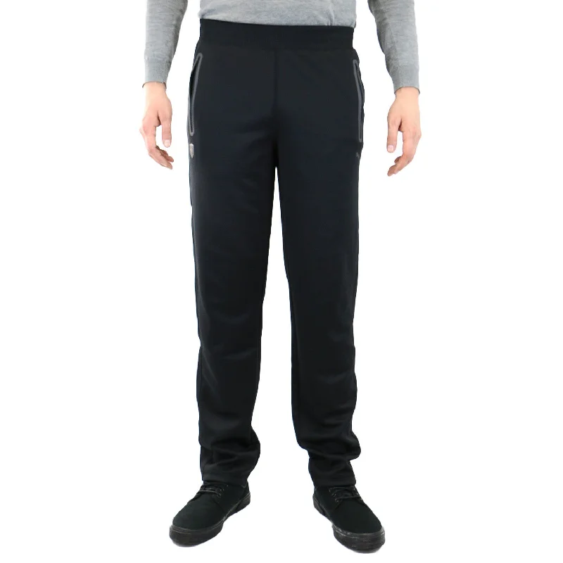 Men's clean white pants-Puma Ferrari Track Athletic Pants - Black - Mens