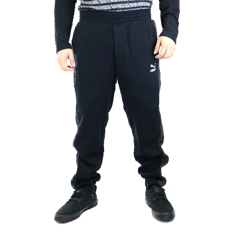 Men's durable waterproof pants-Puma Fashion Sweat Pants  - Black - Mens