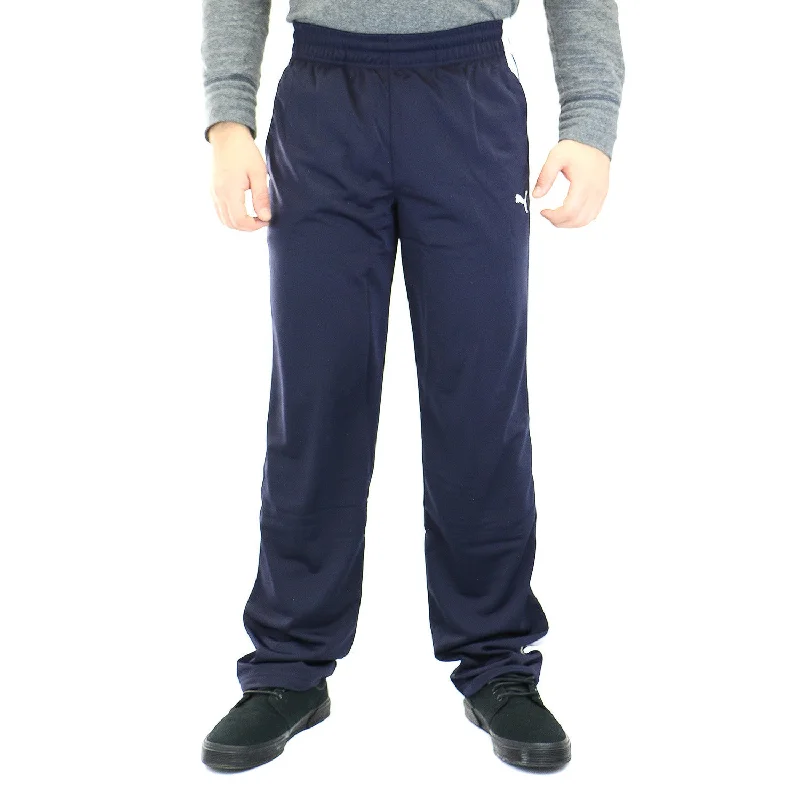 Men's sharp tailored pants-Puma Contrast Pant  - Navy/White - Mens