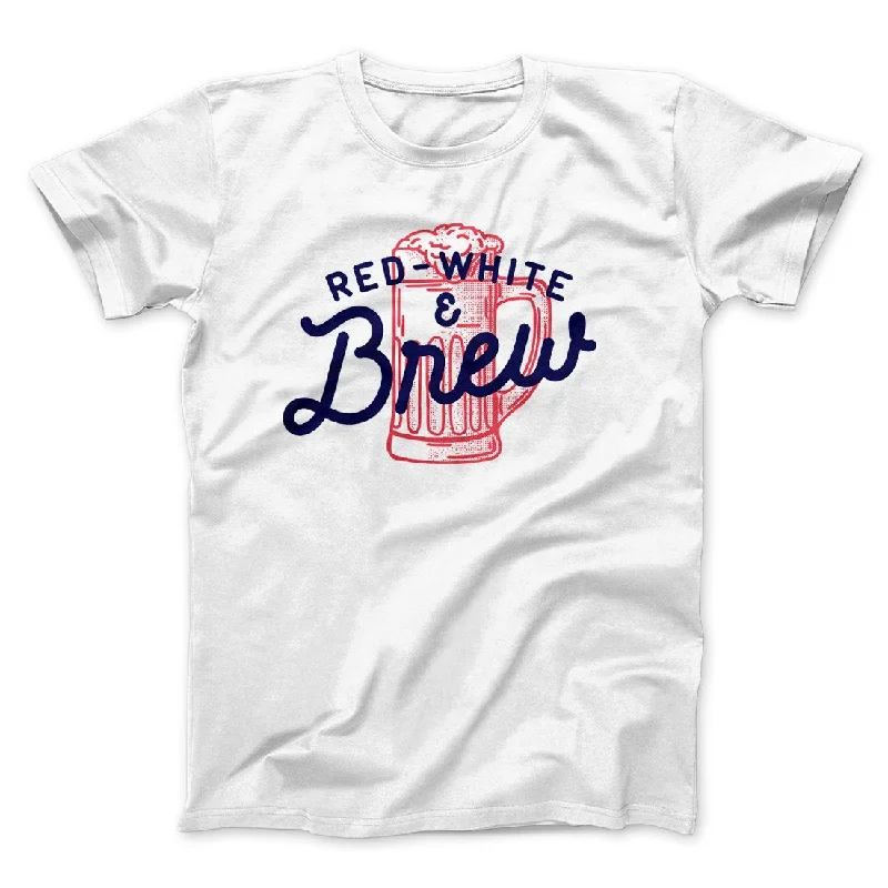 Men’s short-sleeve vent polos-Red White and Brew Men/Unisex T-Shirt