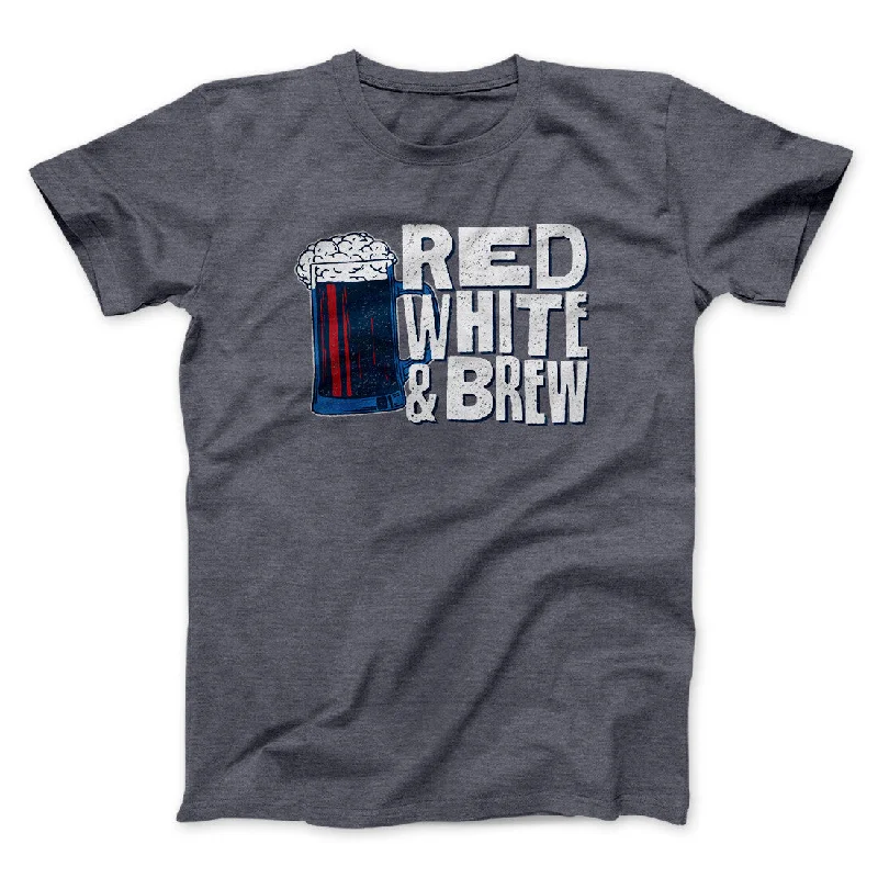 Men’s short-sleeve rusk tops-Red White And Brew Men/Unisex T-Shirt