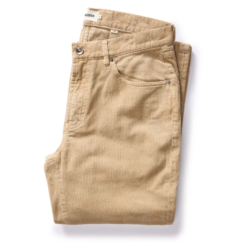 Men's crafted handmade pants-The Slim All Day Pant in Light Khaki Cord