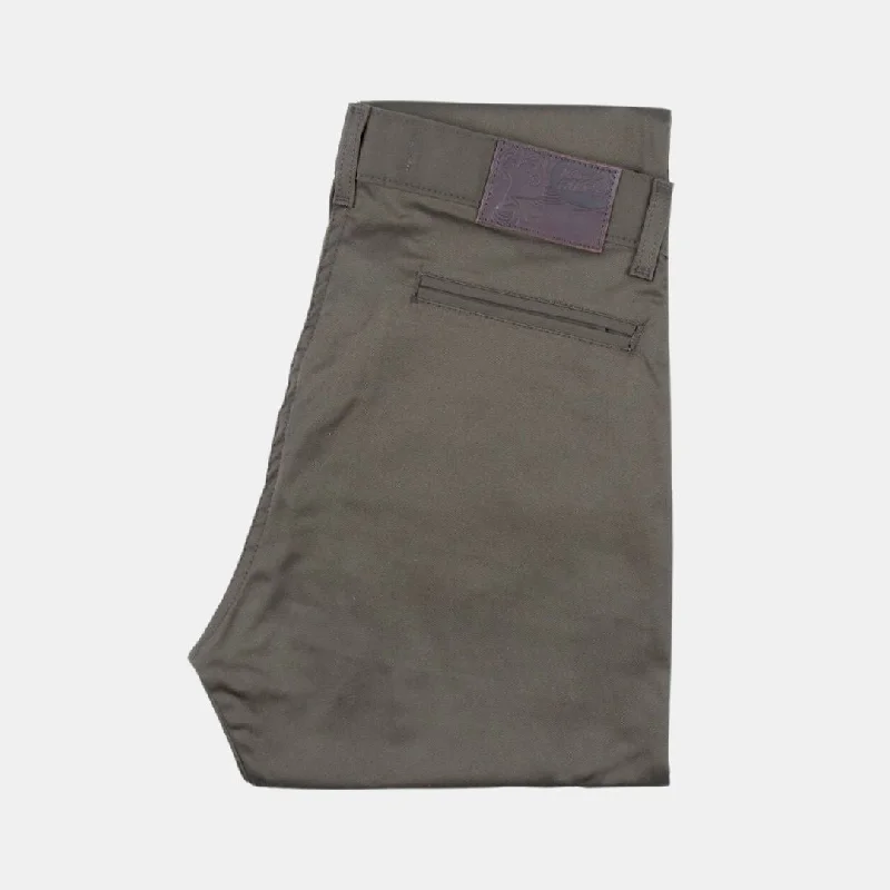 Khaki Green Stretch Twill