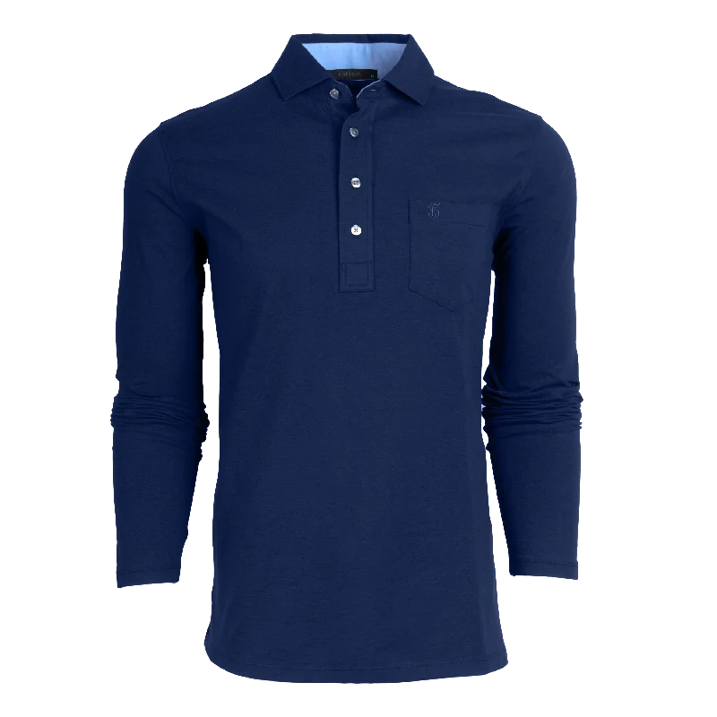 Men’s short-sleeve vane tops-Spirit Long Sleeve Polo