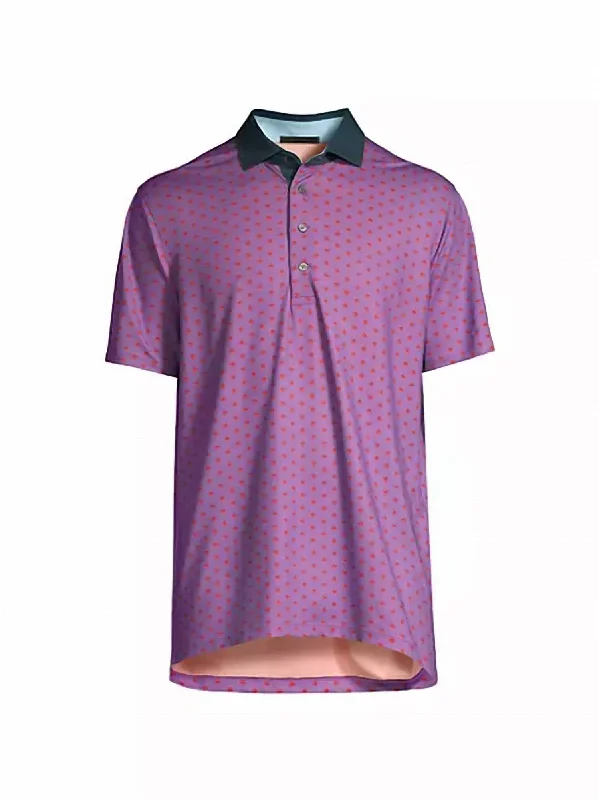 Men’s short-sleeve keen tops-Spring Garden Polo In Windflower