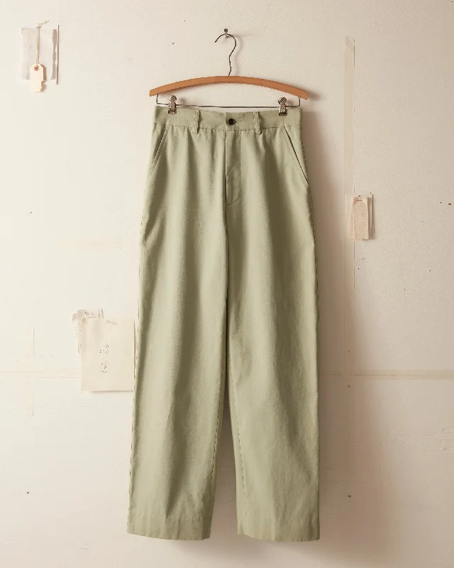 Men's sleek geometric pants-Standard Trousers - Mint