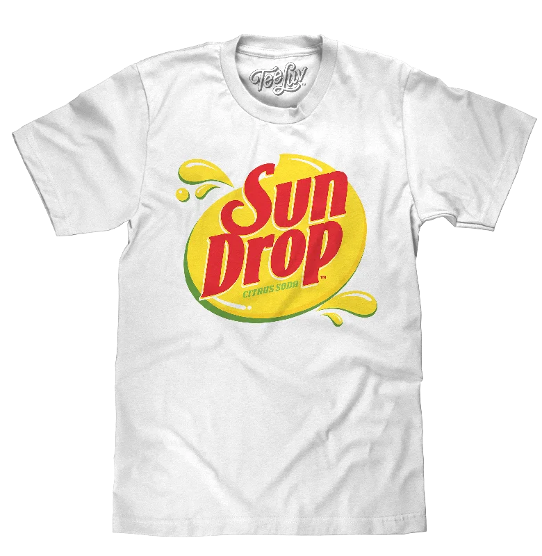 Men’s short-sleeve mesh polos-Sun Drop Citrus Soda T-Shirt - White