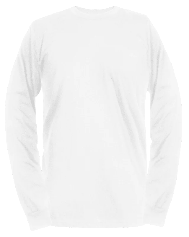 Men’s short-sleeve musk shirts-The Perfect Long Sleeve Tee - White