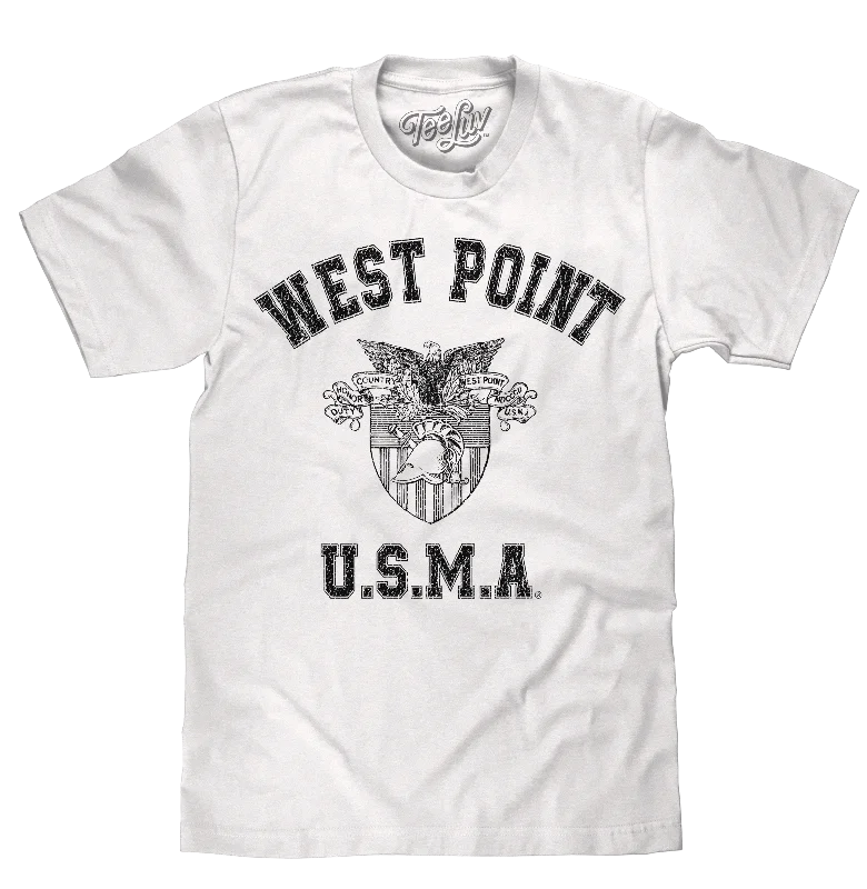 Men’s short-sleeve fawn tops-West Point U.S.M.A T-Shirt - White