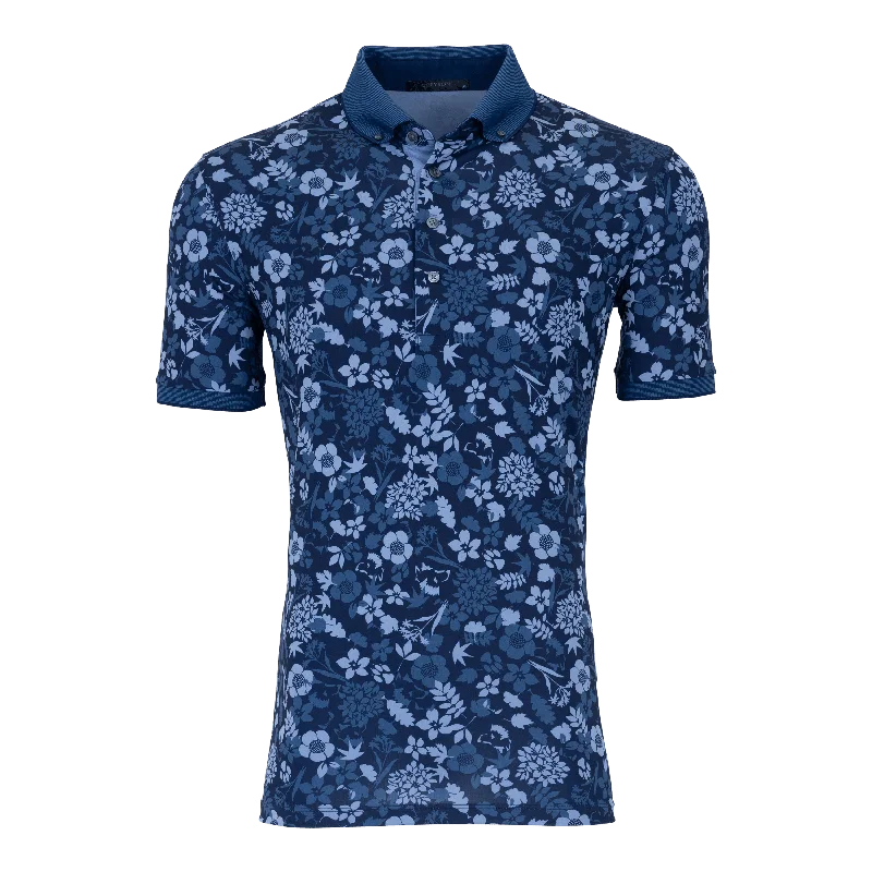 Men’s short-sleeve sharp polos-Wild Flower Polo