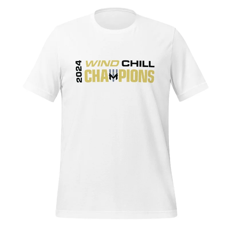 Men’s short-sleeve relaxed polos-Wind Chill White 2024 Wind Champions T-Shirt